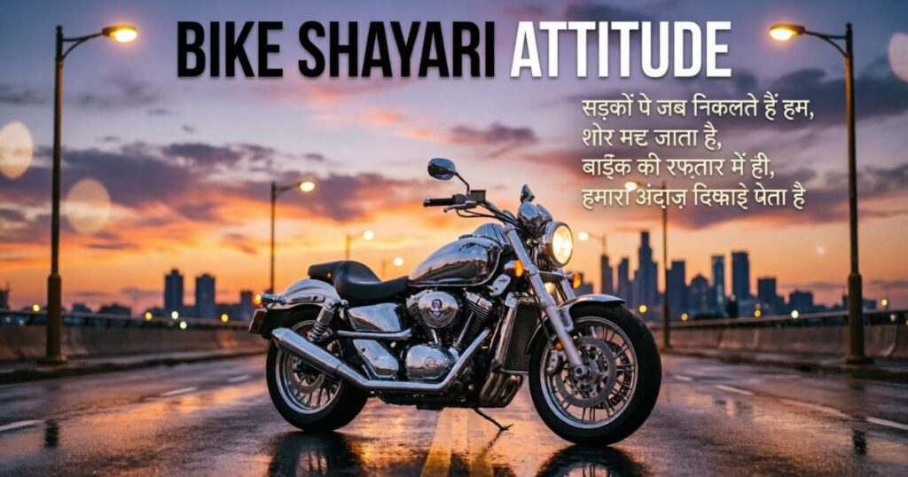 60+ Best Bike Shayari Attitude | बाइक पर शायरी व स्टेटस –