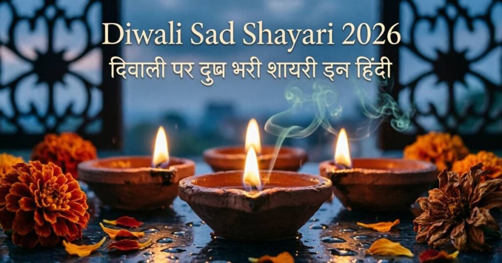 Diwali Sad Shayari 2026 : दिवाली पर दुख भरी शायरी इन हिंदी –
